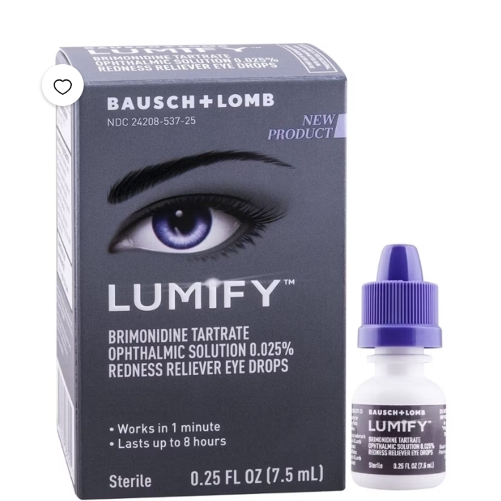 Lumify "Brighter Whiter Eyes" Eye Drops - Full Size (.25 fl oz)